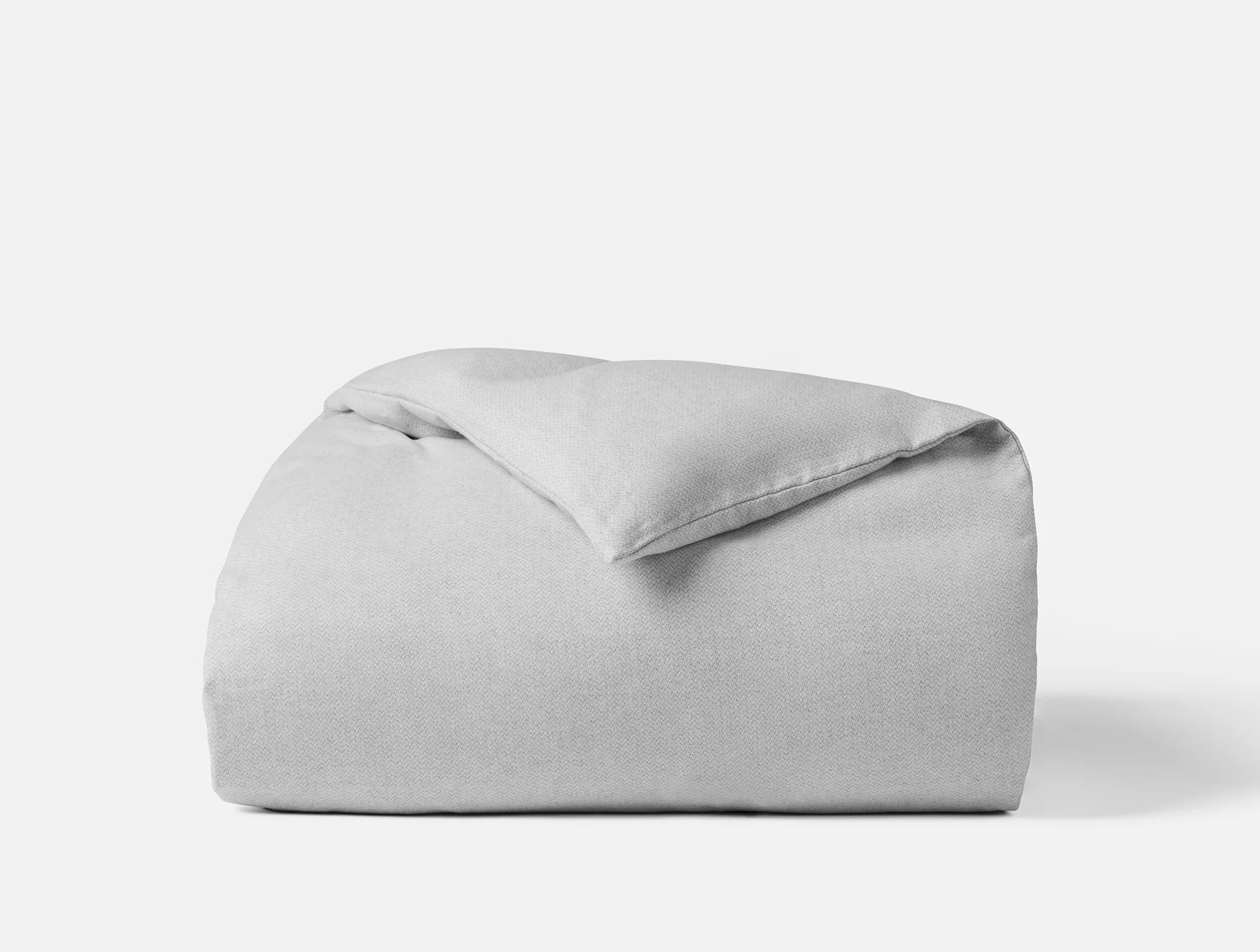 Cloud Brushed™ Organic Flannel Heather Texture Duvet Cover